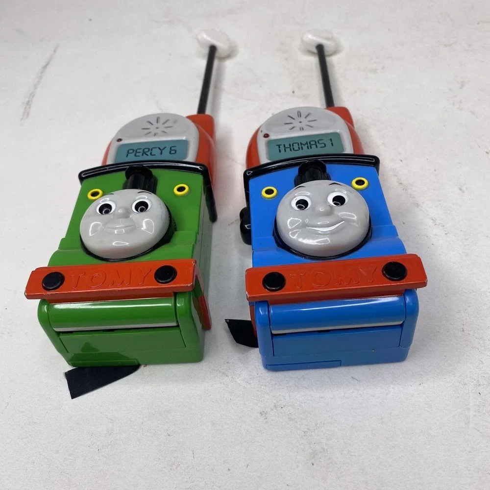 Thomas & Percy Walkie Talkies TOMY 2001 Gallane Vintage Tested Kids Toy Thomas t